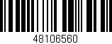 Código de barras (EAN, GTIN, SKU, ISBN): '48106560'