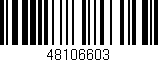 Código de barras (EAN, GTIN, SKU, ISBN): '48106603'