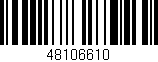 Código de barras (EAN, GTIN, SKU, ISBN): '48106610'
