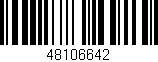 Código de barras (EAN, GTIN, SKU, ISBN): '48106642'