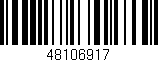 Código de barras (EAN, GTIN, SKU, ISBN): '48106917'