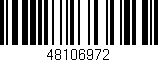 Código de barras (EAN, GTIN, SKU, ISBN): '48106972'