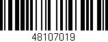Código de barras (EAN, GTIN, SKU, ISBN): '48107019'