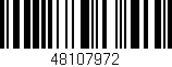 Código de barras (EAN, GTIN, SKU, ISBN): '48107972'