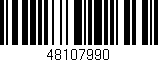 Código de barras (EAN, GTIN, SKU, ISBN): '48107990'