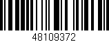 Código de barras (EAN, GTIN, SKU, ISBN): '48109372'