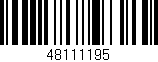 Código de barras (EAN, GTIN, SKU, ISBN): '48111195'