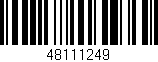 Código de barras (EAN, GTIN, SKU, ISBN): '48111249'
