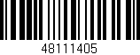 Código de barras (EAN, GTIN, SKU, ISBN): '48111405'