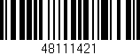 Código de barras (EAN, GTIN, SKU, ISBN): '48111421'