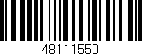 Código de barras (EAN, GTIN, SKU, ISBN): '48111550'