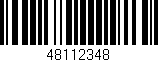Código de barras (EAN, GTIN, SKU, ISBN): '48112348'