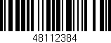Código de barras (EAN, GTIN, SKU, ISBN): '48112384'