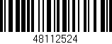 Código de barras (EAN, GTIN, SKU, ISBN): '48112524'