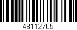 Código de barras (EAN, GTIN, SKU, ISBN): '48112705'