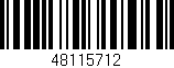 Código de barras (EAN, GTIN, SKU, ISBN): '48115712'