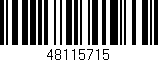 Código de barras (EAN, GTIN, SKU, ISBN): '48115715'