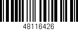 Código de barras (EAN, GTIN, SKU, ISBN): '48116426'