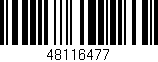 Código de barras (EAN, GTIN, SKU, ISBN): '48116477'