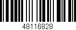 Código de barras (EAN, GTIN, SKU, ISBN): '48116828'