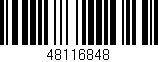 Código de barras (EAN, GTIN, SKU, ISBN): '48116848'