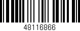 Código de barras (EAN, GTIN, SKU, ISBN): '48116866'