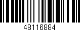 Código de barras (EAN, GTIN, SKU, ISBN): '48116884'