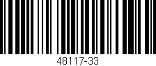 Código de barras (EAN, GTIN, SKU, ISBN): '48117-33'