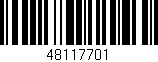 Código de barras (EAN, GTIN, SKU, ISBN): '48117701'