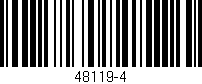 Código de barras (EAN, GTIN, SKU, ISBN): '48119-4'