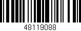 Código de barras (EAN, GTIN, SKU, ISBN): '48119088'