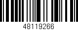 Código de barras (EAN, GTIN, SKU, ISBN): '48119266'