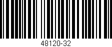 Código de barras (EAN, GTIN, SKU, ISBN): '48120-32'