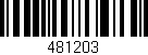 Código de barras (EAN, GTIN, SKU, ISBN): '481203'