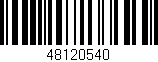 Código de barras (EAN, GTIN, SKU, ISBN): '48120540'