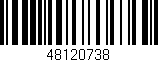 Código de barras (EAN, GTIN, SKU, ISBN): '48120738'