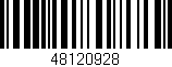 Código de barras (EAN, GTIN, SKU, ISBN): '48120928'