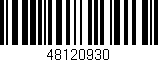 Código de barras (EAN, GTIN, SKU, ISBN): '48120930'