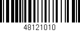 Código de barras (EAN, GTIN, SKU, ISBN): '48121010'