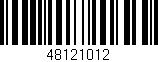 Código de barras (EAN, GTIN, SKU, ISBN): '48121012'
