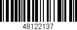 Código de barras (EAN, GTIN, SKU, ISBN): '48122137'