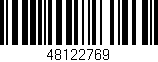Código de barras (EAN, GTIN, SKU, ISBN): '48122769'