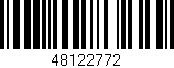 Código de barras (EAN, GTIN, SKU, ISBN): '48122772'