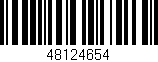 Código de barras (EAN, GTIN, SKU, ISBN): '48124654'