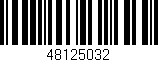 Código de barras (EAN, GTIN, SKU, ISBN): '48125032'