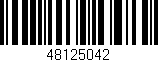 Código de barras (EAN, GTIN, SKU, ISBN): '48125042'
