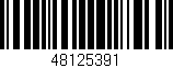 Código de barras (EAN, GTIN, SKU, ISBN): '48125391'