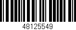 Código de barras (EAN, GTIN, SKU, ISBN): '48125549'