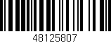 Código de barras (EAN, GTIN, SKU, ISBN): '48125807'