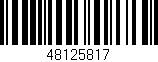 Código de barras (EAN, GTIN, SKU, ISBN): '48125817'